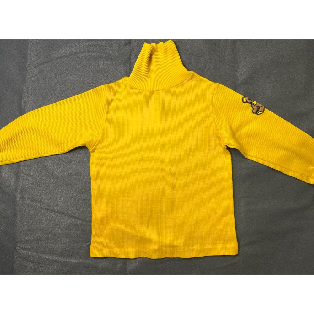 Vintage Ribbed Dobie Yellow Turtleneck